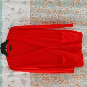 Banana Republic orange boyfriend cardigan